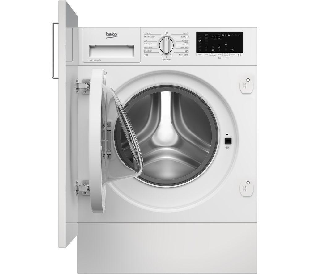 BEKO WTIK72121 Integrated 7 kg 1200 Spin Washing Machine, White