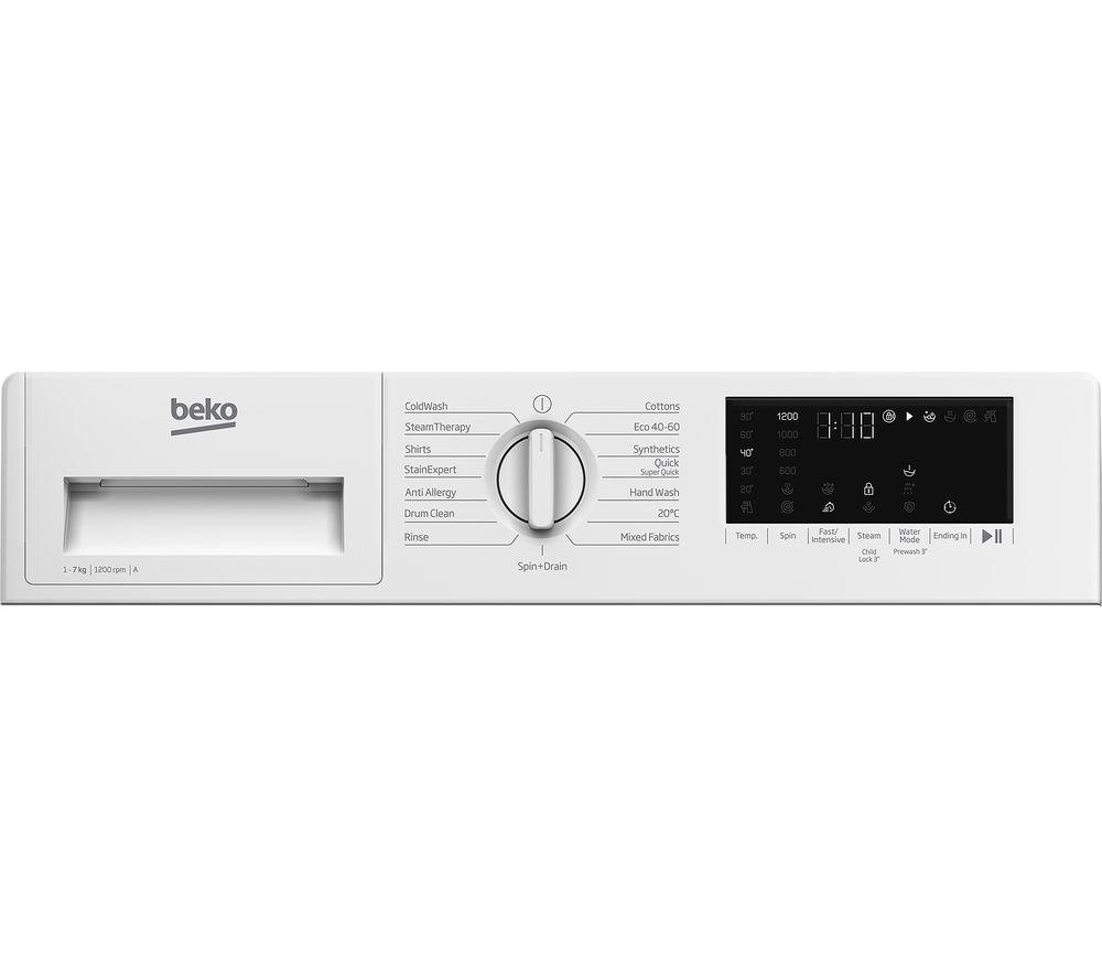 BEKO WTIK72121 Integrated 7 kg 1200 Spin Washing Machine image number 3 of 11