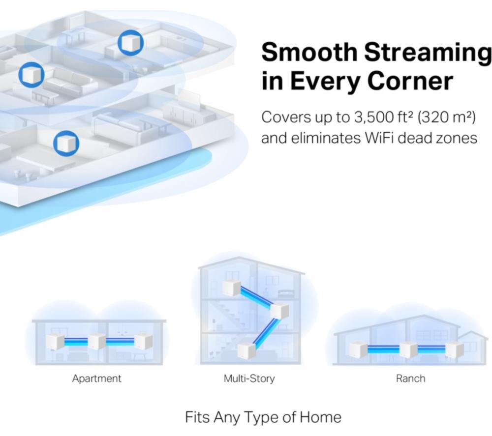 MERCUSYS Halo H1200 Whole Home WiFi System - Triple Pack image number 6 of 8