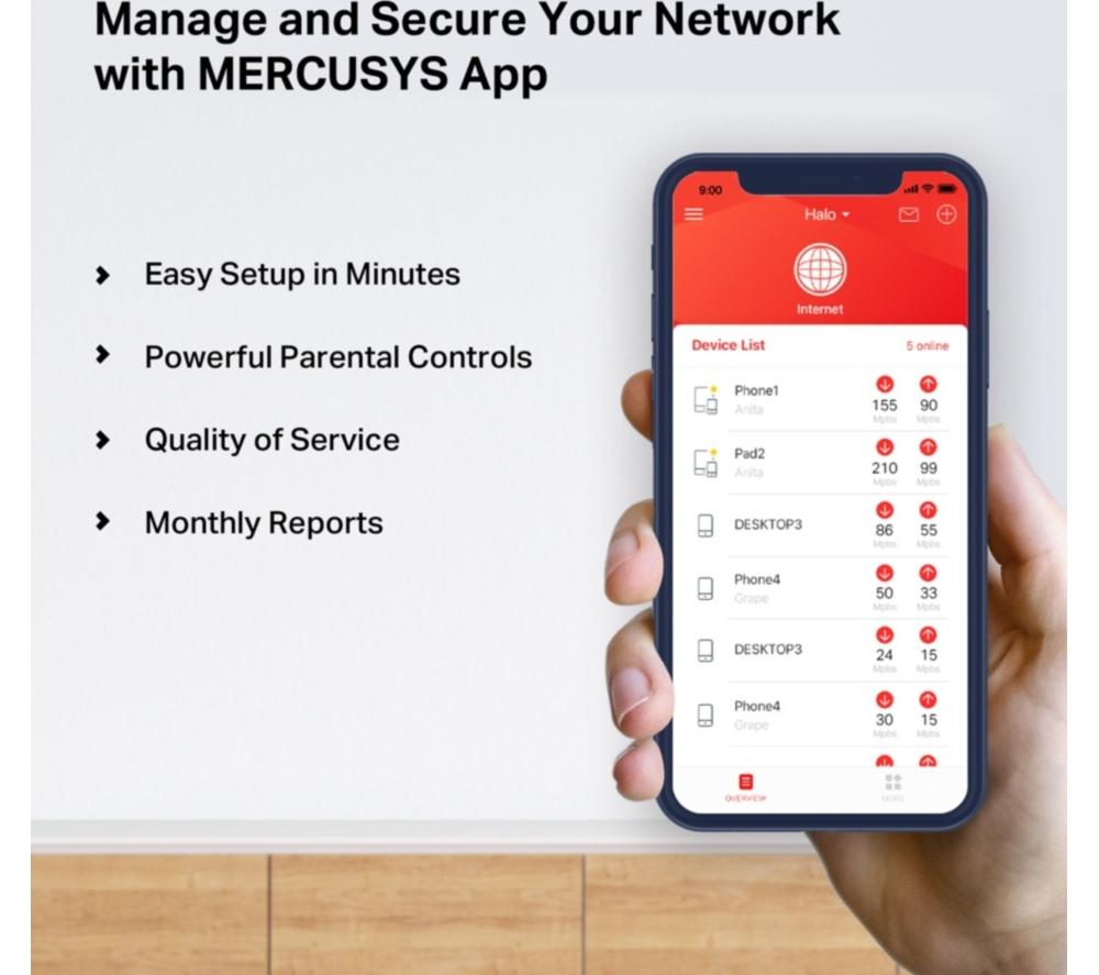 MERCUSYS Halo H1200 Whole Home WiFi System - Triple Pack image number 7 of 8