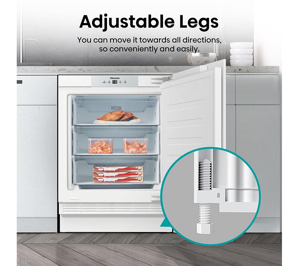 HISENSE FUV124D4AWE Integrated Undercounter Freezer - Fixed Hinge image number 6 of 13