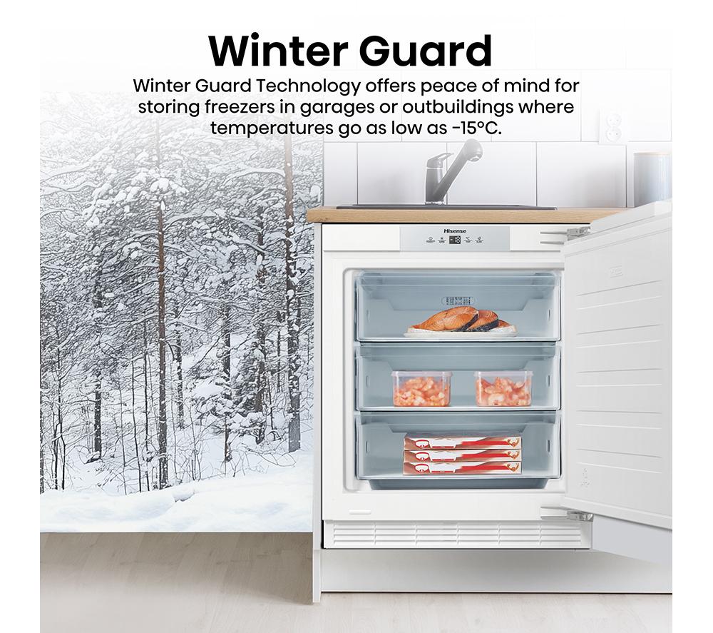 HISENSE FUV124D4AWE Integrated Undercounter Freezer - Fixed Hinge image number 9 of 13