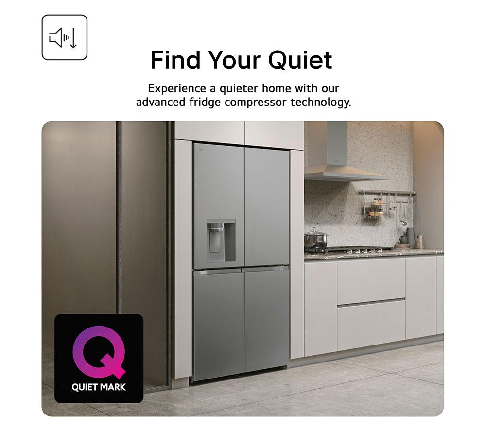 LG NatureFRESH GSLC40PYPE American-Style Fridge Freezer - Prime Silver image number 6 of 16