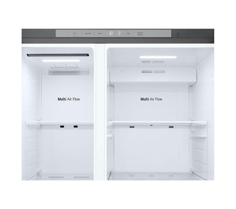 LG NatureFRESH GSLC40PYPE American-Style Fridge Freezer - Prime Silver image number 9 of 16