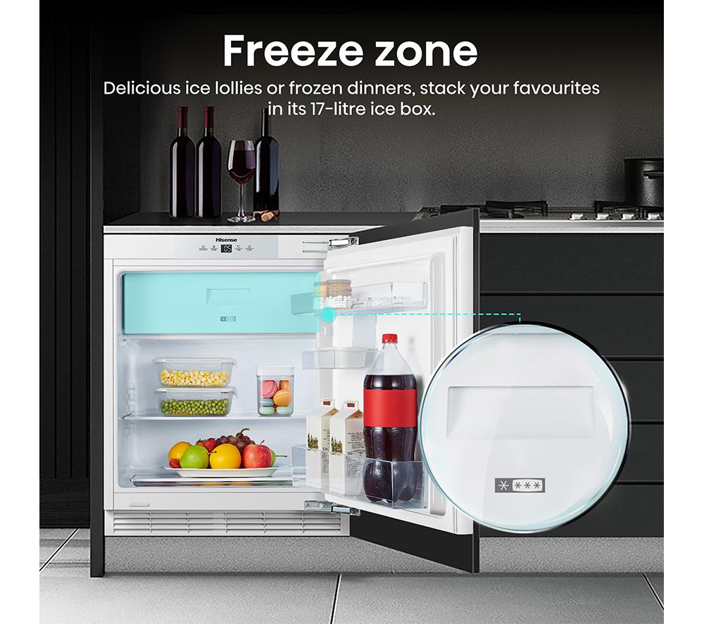 HISENSE RUR156D4AWE Integrated Undercounter Fridge - Fixed Hinge image number 4 of 12