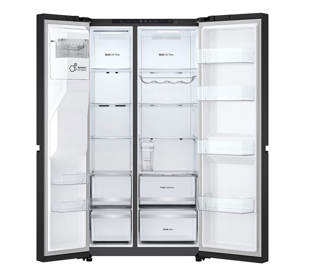 LG NatureFRESH GSLE81EPBC American-Style Smart Fridge Freezer - Essence Black Steel image number 2 of 15