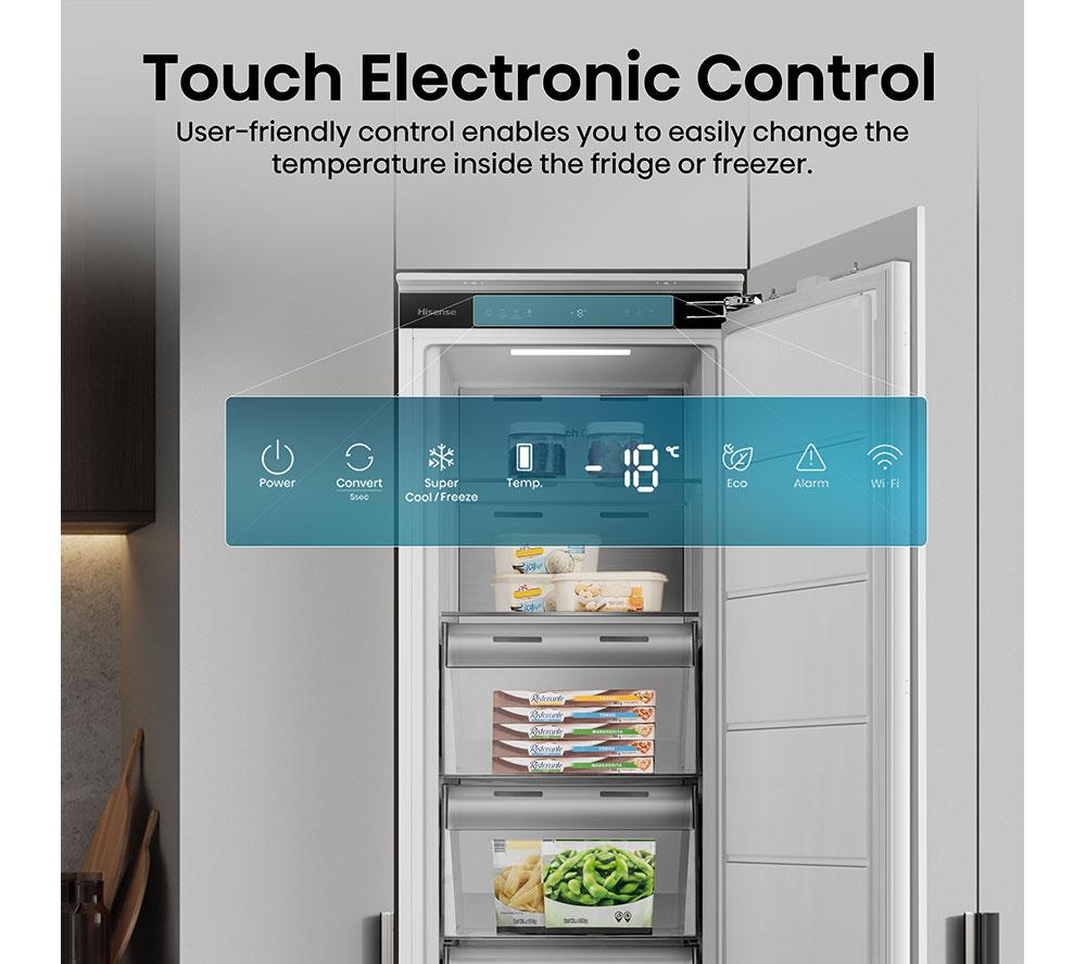 HISENSE FT3B213SAWE Integrated Tall Freezer - Fixed Hinge image number 5 of 13