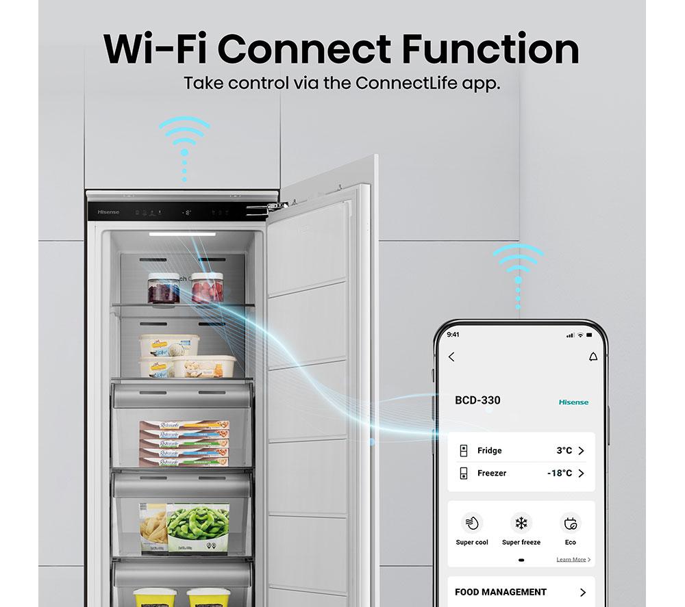 HISENSE FT3B213SAWE Integrated Tall Freezer - Fixed Hinge image number 6 of 13