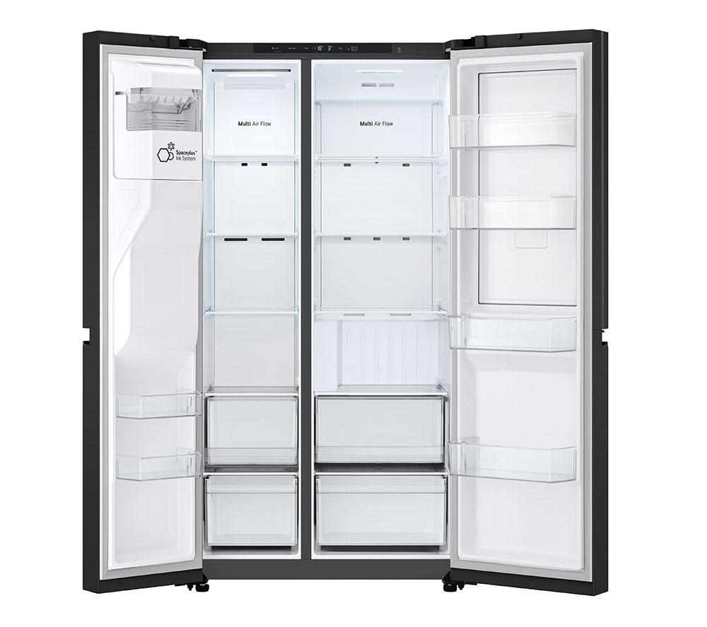 LG NatureFRESH GSJC40EPPE American-Style Fridge Freezer - Matte Black image number 8 of 15