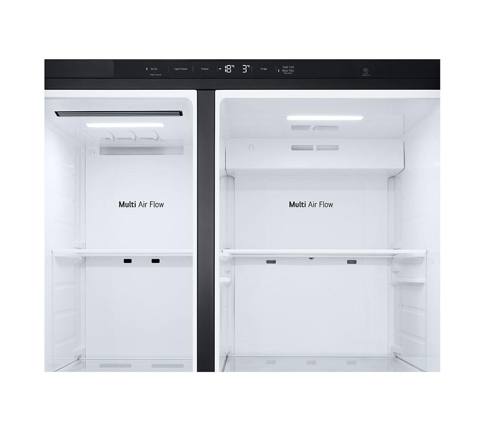 LG NatureFRESH GSJC40EPPE American-Style Fridge Freezer - Matte Black image number 10 of 15