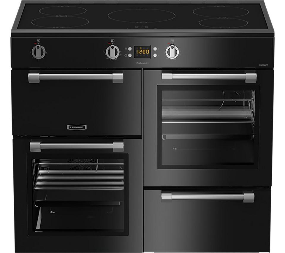 LEISURE Cookmaster CK100D210K Electric Induction Range Cooker - Black