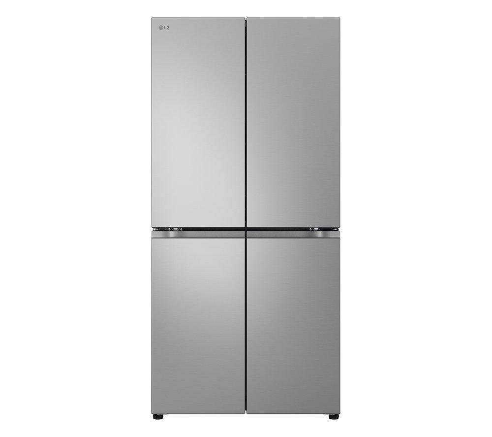 LG NatureFRESH GMB860PYDE Slim American-Style Smart Fridge Freezer - Prime Silver, Silver/Grey