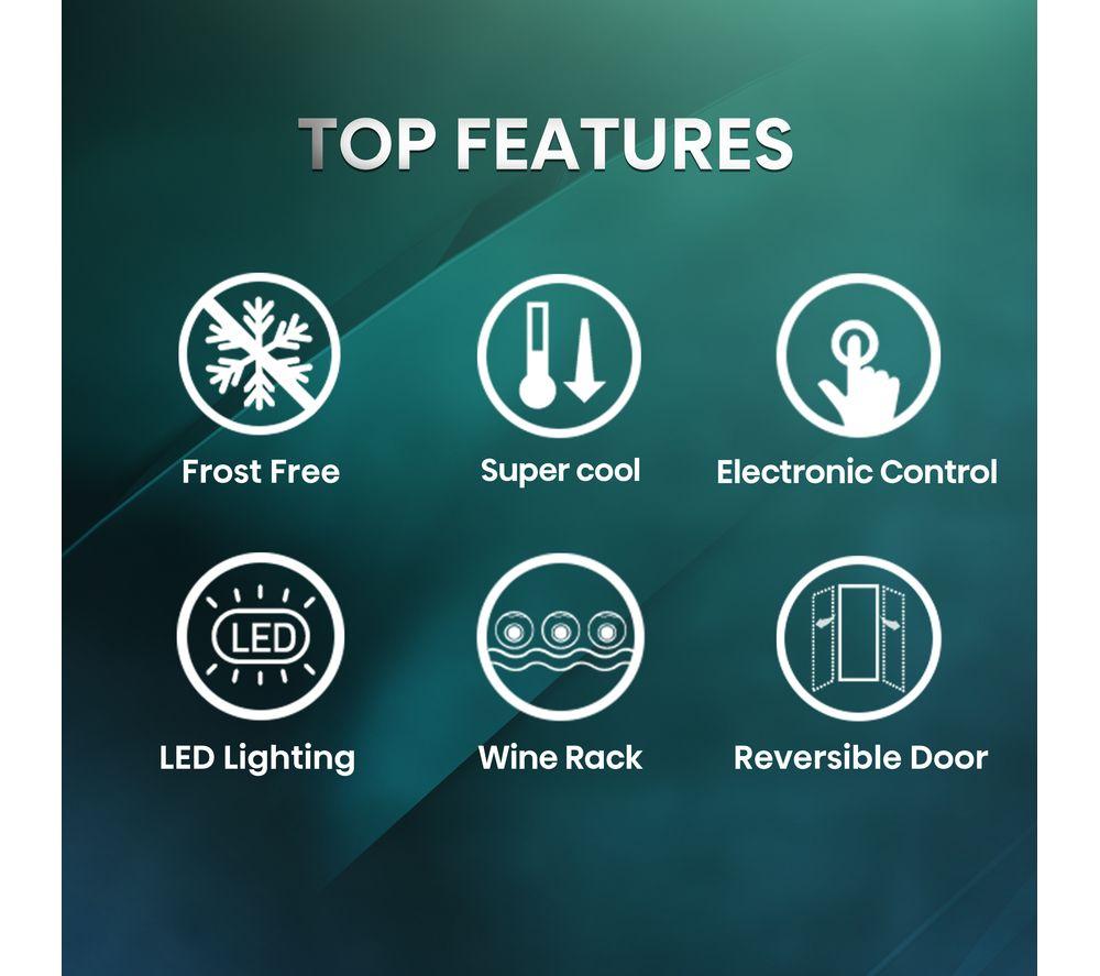 HISENSE RIB291F4AWE Integrated 50/50 Fridge Freezer - Sliding Hinge image number 2 of 13