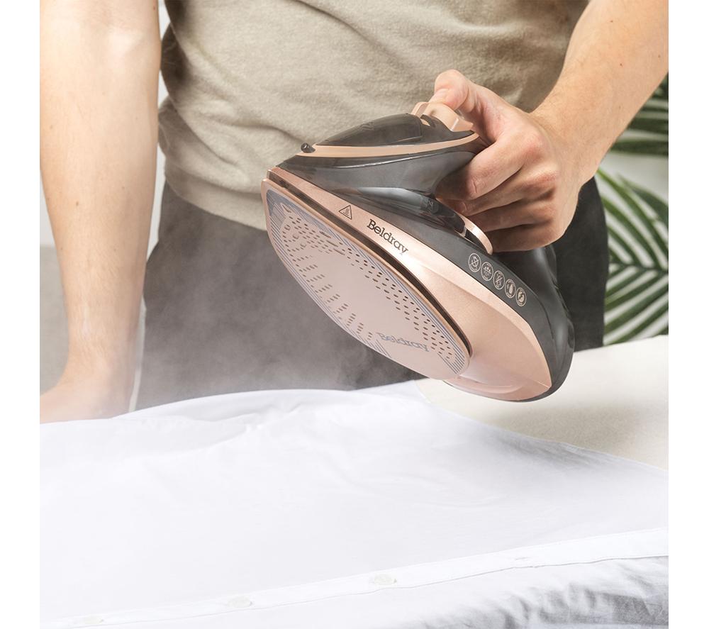 BELDRAY 2-in-1 Cordless Steam Iron - Rose Gold image number 3 of 7