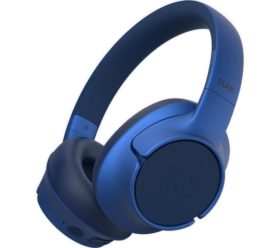 FRESH N REBEL Clam Fuse Wireless Bluetooth Noise-Cancelling Headphones - True Blue