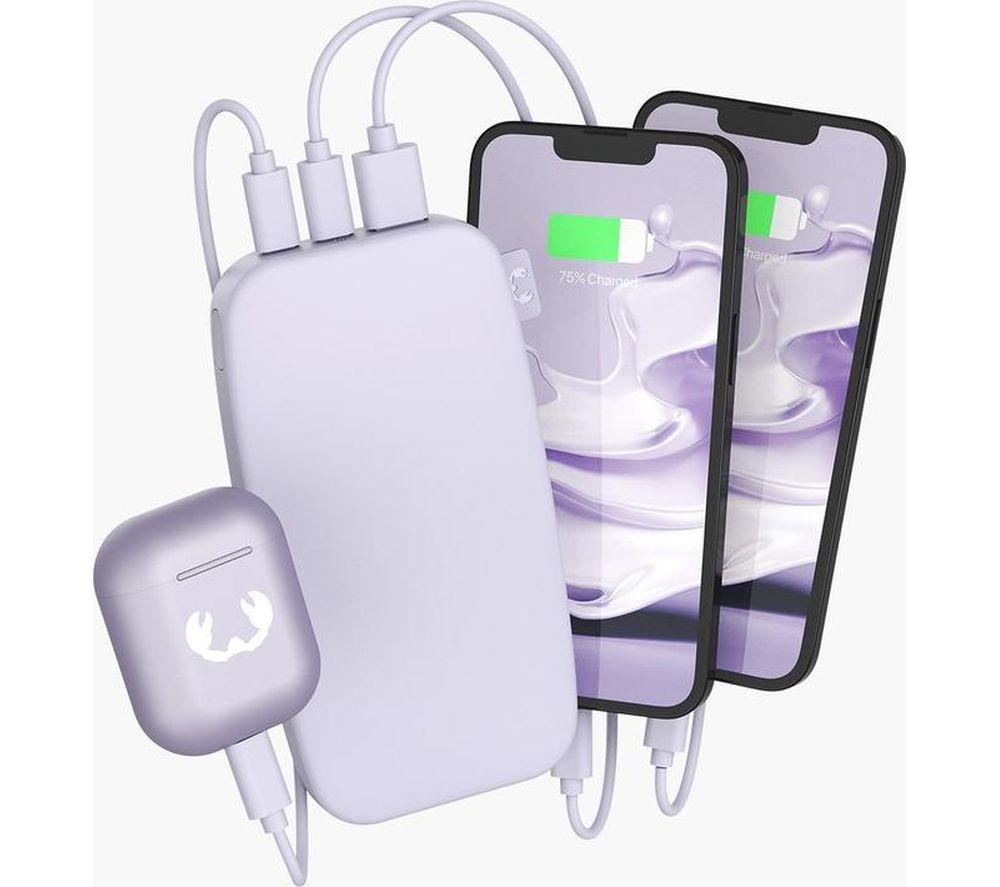 FRESH N REBEL 18000 mAh Portable Power Bank - Dreamy Lilac image number 2 of 4
