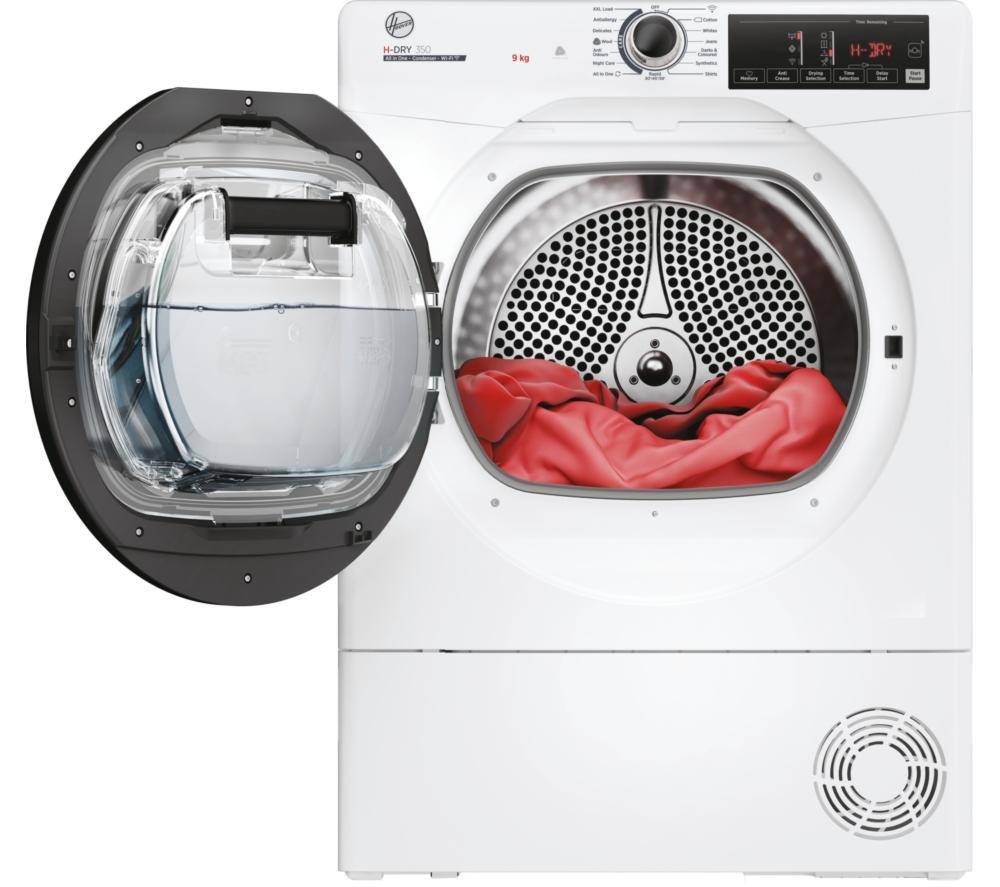 HOOVER H-Dry 350 HRE C9TBE-80 WiFi-enabled 9 kg Condenser Tumble Dryer - White image number 2 of 8