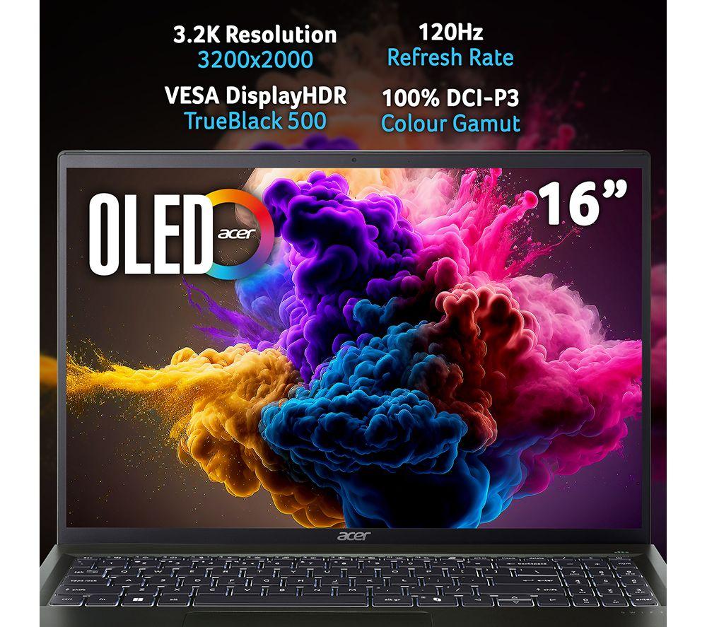 ACER Swift Edge 16" Laptop - AMD Ryzen 7, 1 TB SSD, Black