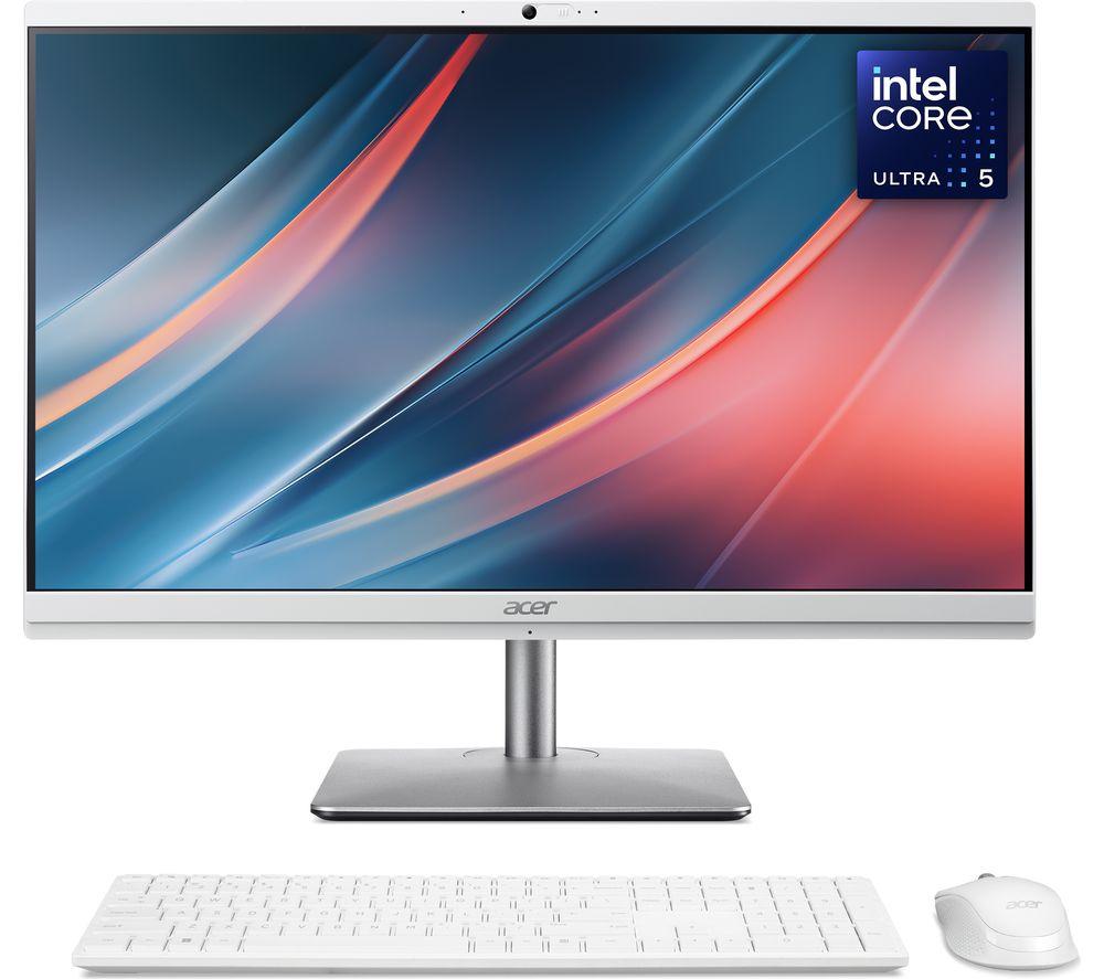 ACER Aspire C24-195ES 23.8inch All-in-One PC - Intel®Core  Ultra 5, 512 GB SSD, White