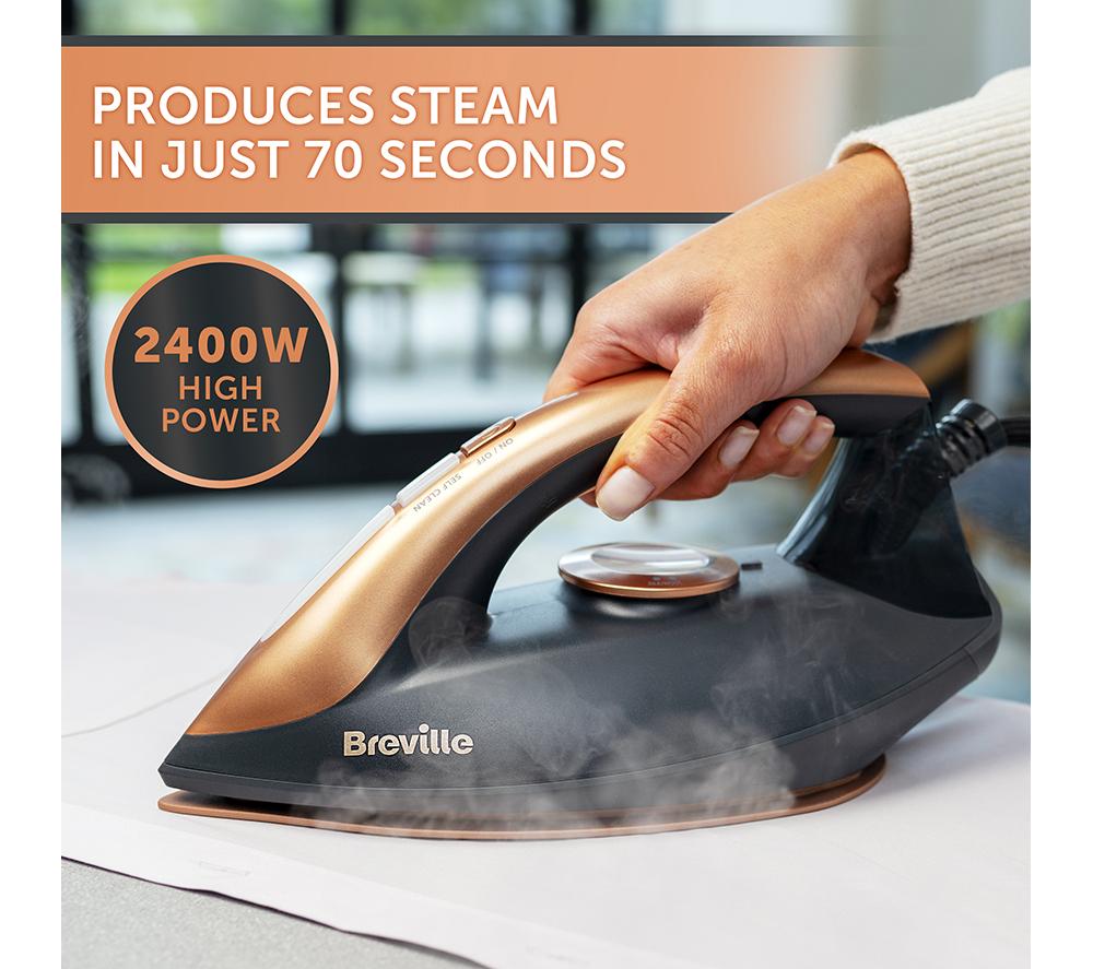 BREVILLE DiamondXpress VIN445 Steam Generator Iron - Dark Grey & Rose Gold image number 3 of 6