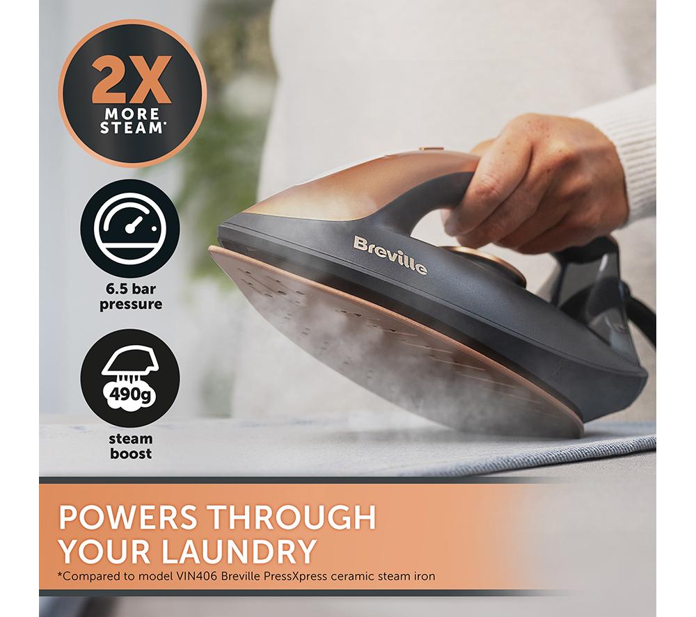 BREVILLE DiamondXpress VIN445 Steam Generator Iron - Dark Grey & Rose Gold image number 4 of 6