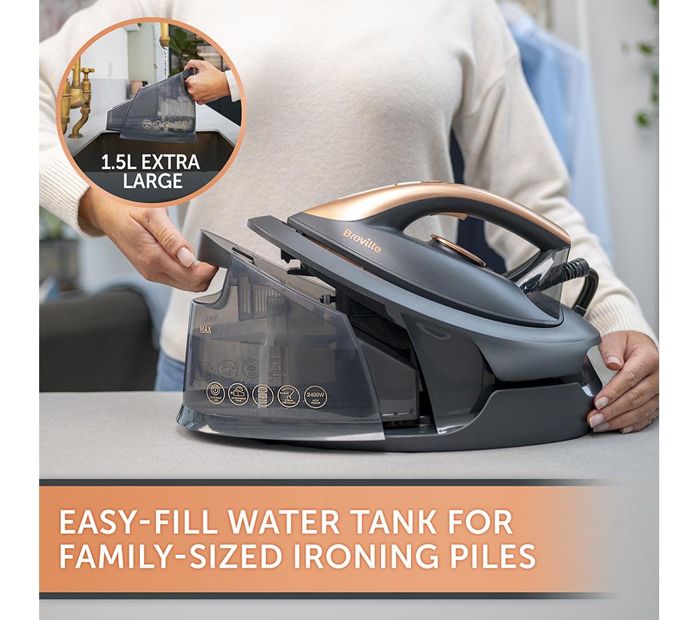 BREVILLE DiamondXpress VIN445 Steam Generator Iron - Dark Grey & Rose Gold image number 5 of 6