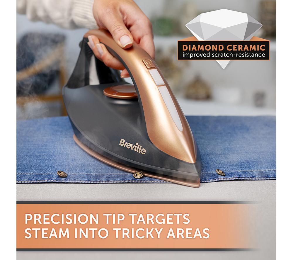 BREVILLE DiamondXpress VIN445 Steam Generator Iron - Dark Grey & Rose Gold image number 6 of 6