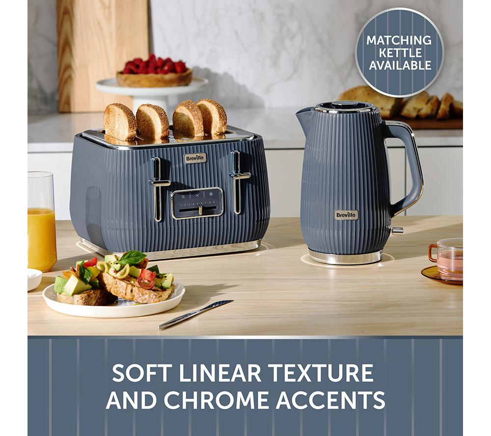 Buy BREVILLE Linear VTR033 4-Slice Toaster Faded Blue Currys