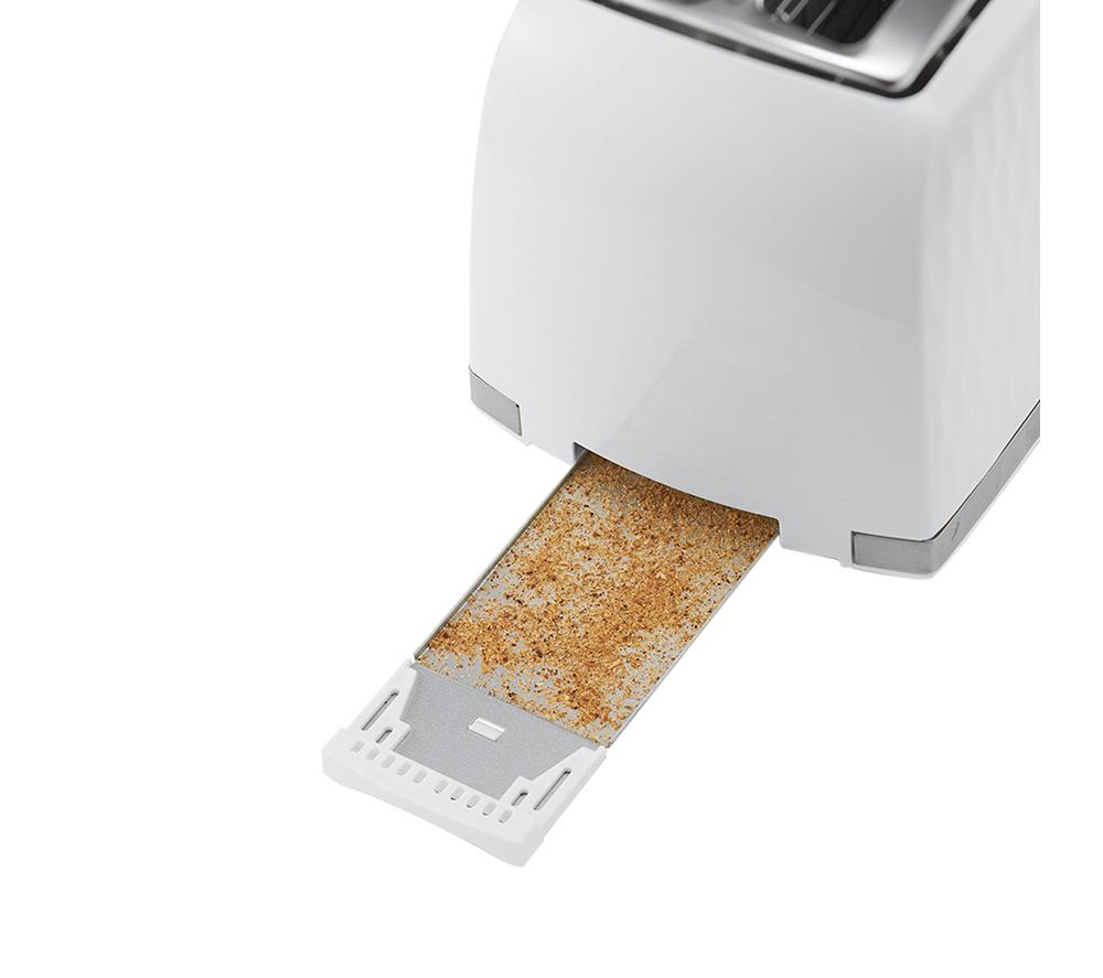RUSSELL&nbsp;HOBBS Honeycomb 2-Slice Toaster - White image number 8 of 9
