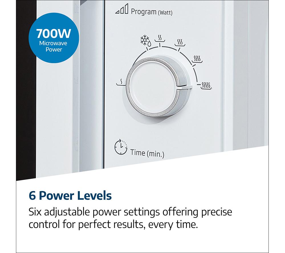 BEKO MOC20100W1 Compact Solo Microwave - White image number 5 of 7