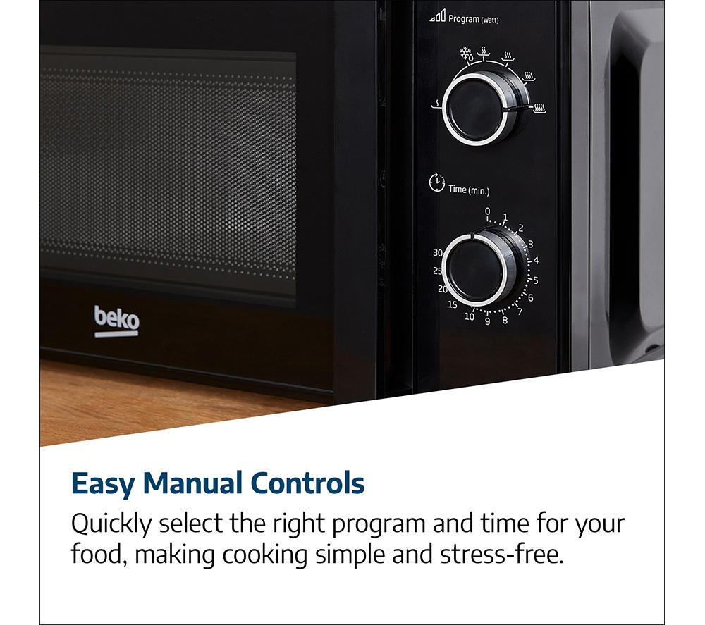 BEKO MOC20100W1 Compact Solo Microwave - White image number 7 of 7