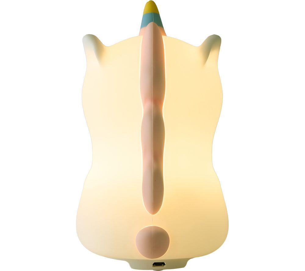 GROOV-E Cuties Rainbow Unicorn Kids Multicolour Night Light - USB Rechargeable image number 2 of 5