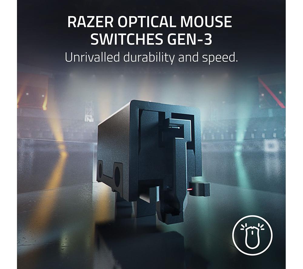 RAZER DeathAdder V3 HyperSpeed Wireless Optical Gaming Mouse - Black image number 6 of 10