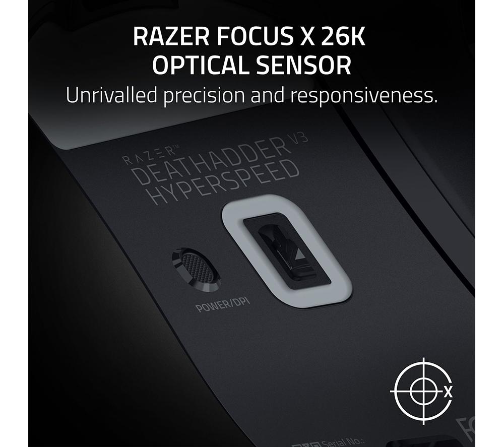 RAZER DeathAdder V3 HyperSpeed Wireless Optical Gaming Mouse - Black image number 7 of 10