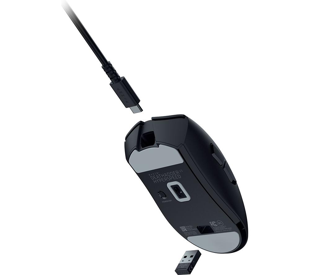 RAZER DeathAdder V3 HyperSpeed Wireless Optical Gaming Mouse - Black image number 10 of 10