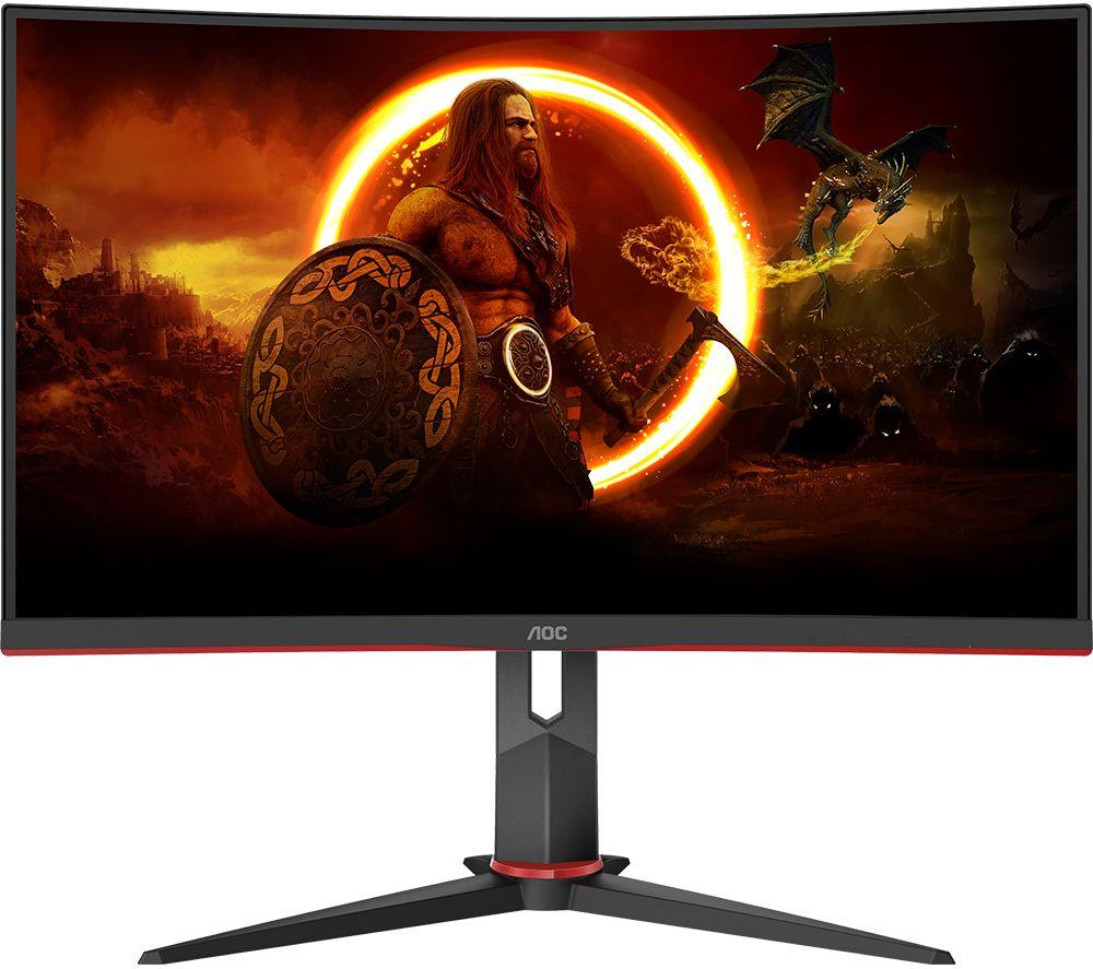 AOC C27G2Z3/BK Full HD 27" Curved VA WLED Gaming Monitor - Black & Red