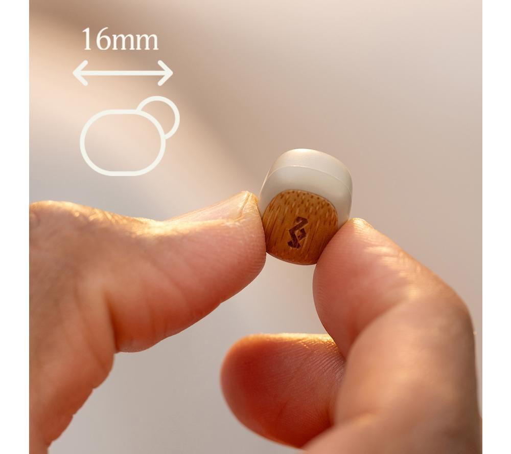 HOUSE OF MARLEY Smile Jamaica Wireless Bluetooth Earbuds - Cream image number 2 of 5