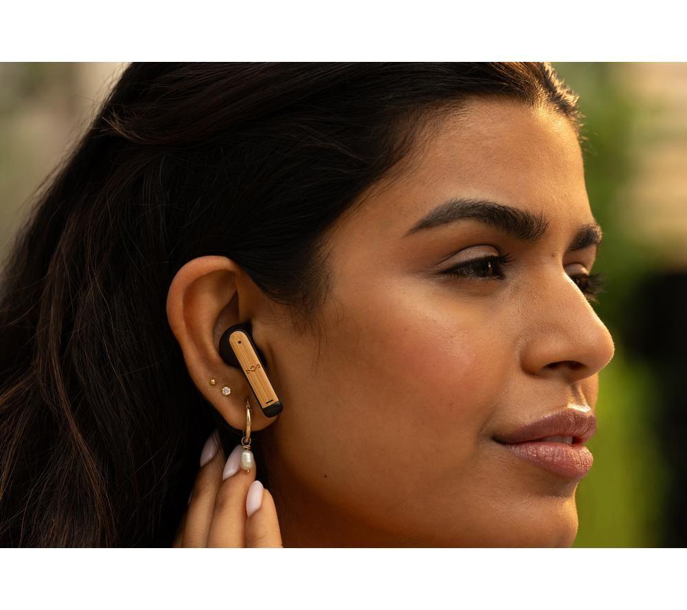 HOUSE OF MARLEY Zion Wireless Bluetooth Earbuds - Black image number 3 of 7