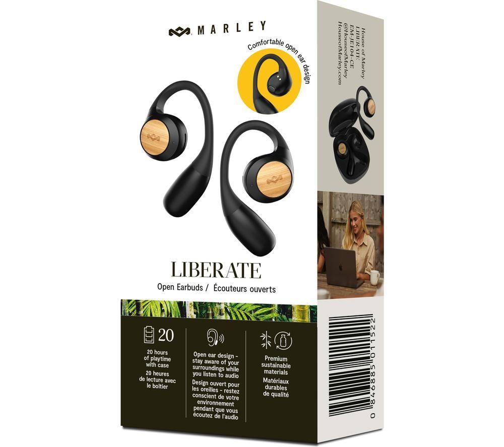 HOUSE OF MARLEY Liberate Wireless Bluetooth Earbuds - Black image number 3 of 3