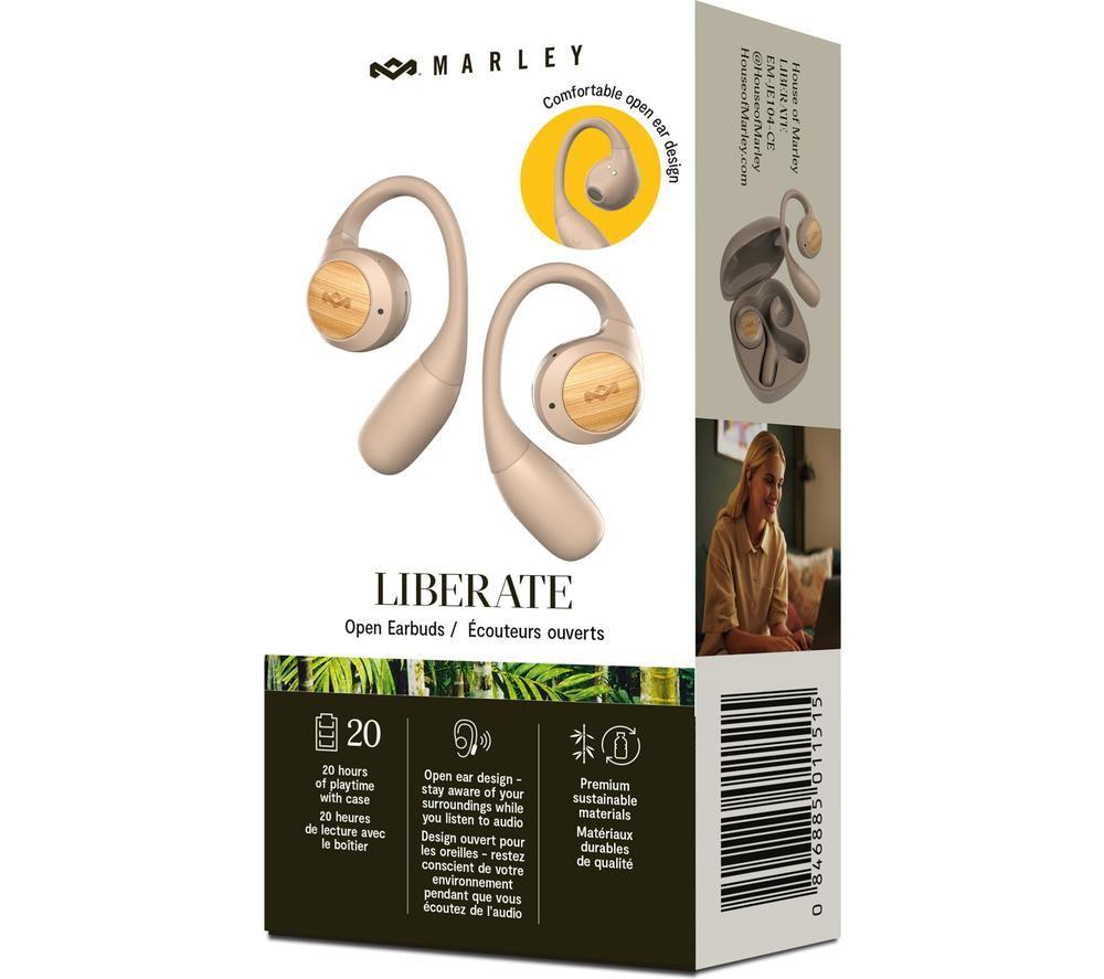 HOUSE OF MARLEY Liberate Wireless Bluetooth Earbuds - Cream image number 3 of 3