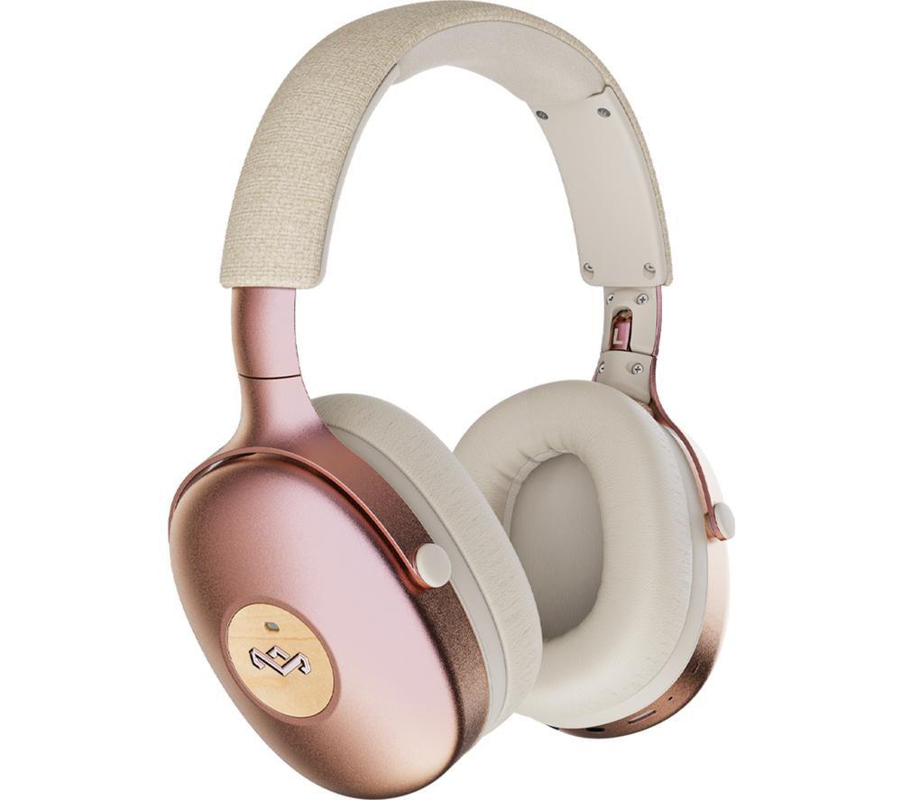 House Of Marley Positive Vibration XL Wireless Bluetooth Noise-Cancelling Headphones - Copper, Pink