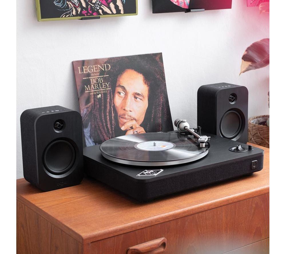 HOUSE OF MARLEY Get Together Duo Bluetooth Bookshelf Speakers - Black image number 3 of 5