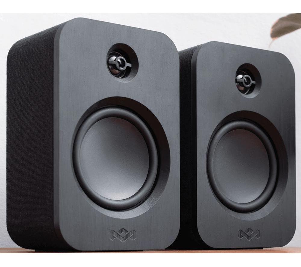 HOUSE OF MARLEY Get Together Duo Bluetooth Bookshelf Speakers - Black image number 5 of 5
