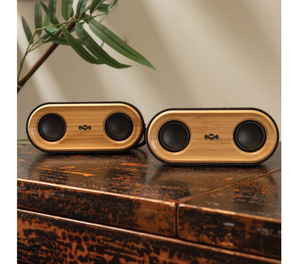 HOUSE OF MARLEY Get Together 2 Mini Portable Bluetooth Speaker - Black & Brown image number 5 of 10