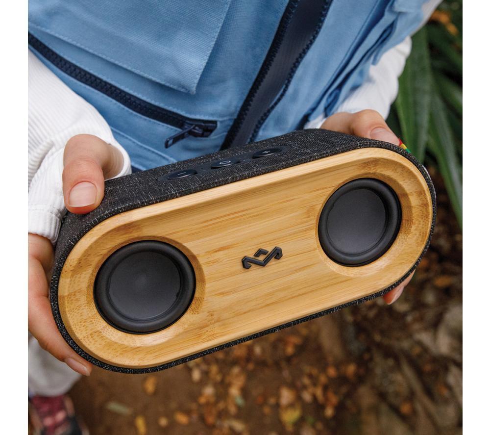 HOUSE OF MARLEY Get Together 2 Mini Portable Bluetooth Speaker - Black & Brown image number 7 of 10