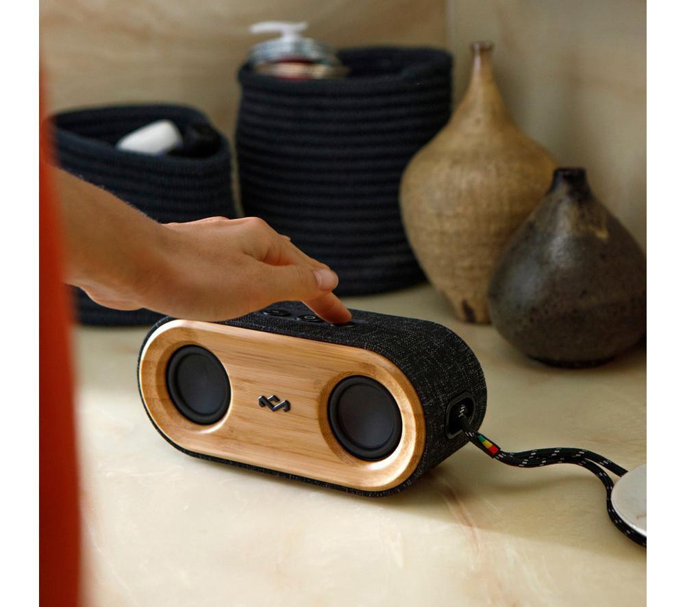 HOUSE OF MARLEY Get Together 2 Mini Portable Bluetooth Speaker - Black & Brown image number 8 of 10