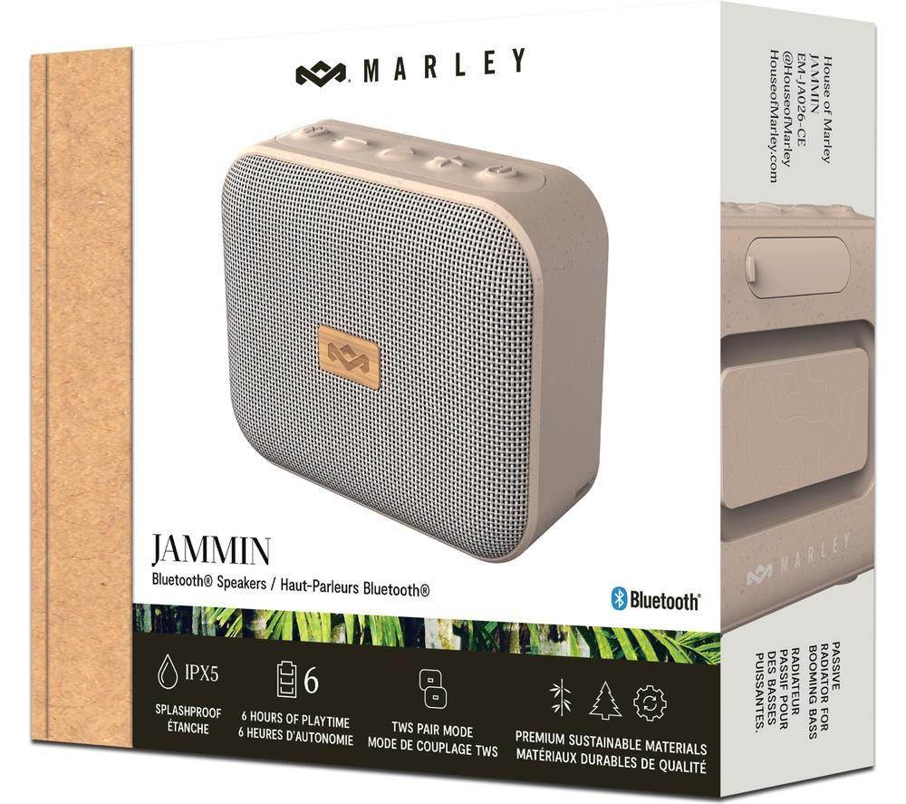 HOUSE OF MARLEY Jammin Portable Bluetooth Speaker - Cream image number 5 of 8
