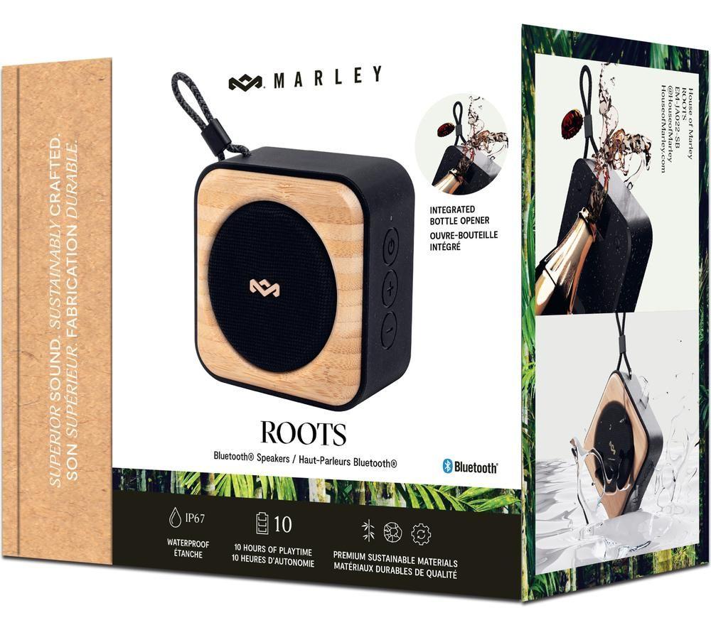 HOUSE OF MARLEY Roots Portable Bluetooth Speaker - Black image number 8 of 8