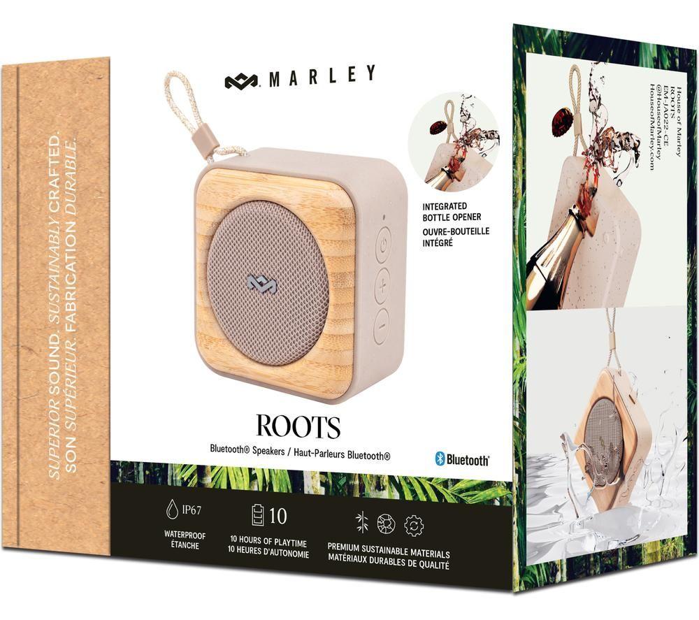 HOUSE OF MARLEY Roots Portable Bluetooth Speaker - Cream image number 8 of 8