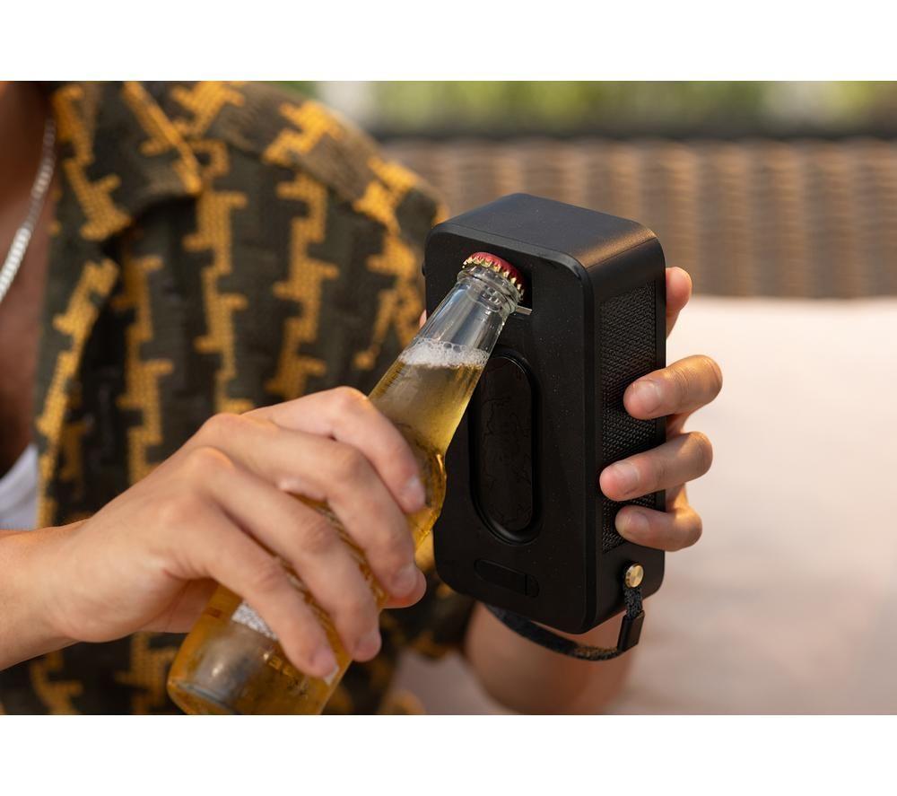 HOUSE OF MARLEY Roots Solar Portable Bluetooth Speaker - Black image number 7 of 8